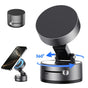 Suport Auto Magnetic cu Ventuza XO C170 – Blocare Manuala, Negru