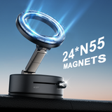 Suport Auto Magnetic cu Ventuza si Inchidere Manuala XO C188 - Negru