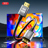 Cablu HDMI - HDMI 4K XO GB017A, 3m, Negru