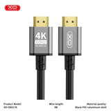 Cablu HDMI - HDMI 4K XO GB017A, 3m, Negru