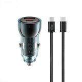 Incarcator auto XO CC60 60W USB-C/USB-A, cu cablu USB-C