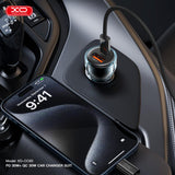Incarcator auto XO CC60 60W USB-C/USB-A, cu cablu USB-C