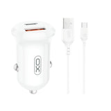 Incarcator auto XO CC69 30W USB-C/USB-A, cu cablu USB-A la USB-C