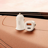 Incarcator auto XO CC69 30W USB-C/USB-A, cu cablu USB-A la USB-C