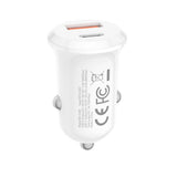 Incarcator auto XO CC69 30W USB-C/USB-A, cu cablu USB-A la USB-C