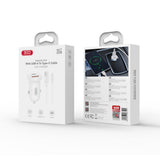 Incarcator auto XO CC69 30W USB-C/USB-A, cu cablu USB-A la USB-C