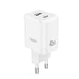 Incarcator GaN XO CE36 45W, USB-A + USB-C, 220V, Alb