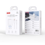 Incarcator XO L164 120W USB-C/USB-A, cu cablu USB-A la USB-C inclus