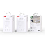 Incarcator XO 220V 20W cu USB-C si Cablu USB-C la USB-C pentru priza, Alb