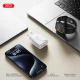 Incarcator XO 20W USB-C 220V pentru priza, Alb