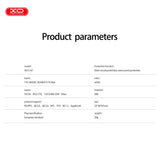 Incarcator XO 220V 20W cu USB-C si Cablu USB-C la USB-C pentru priza, Alb