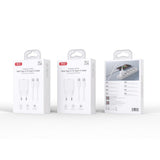 Incarcator XO 220V 20W cu USB-C si Cablu USB-C la USB-C pentru priza, Alb