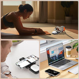 XO Incarcator Wireless 15W 3 в 1, /black/ - CX035