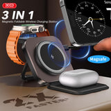 XO Incarcator Wireless 15W 3 в 1, /black/ - CX035