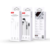Casti In-Ear XO cu Microfon, Conector USB-C, alb - EP82