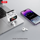 Casti TWS XO cu Ecran Smart, Generatia 4, alb - X47