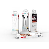 Casti cu fir XO EP29, conector USB-C, microfon, compatibile Samsung – albe