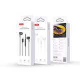Căști cu fir XO HF EP81 cu jack Type-C, model Floarea Soarelui, decodare digitală, Albe