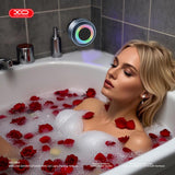 Boxa portabila XO F64, Bluetooth 5.3, LED RGB, impermeabila, Negru
