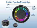 Boxa portabila XO F64, Bluetooth 5.3, LED RGB, impermeabila, Negru