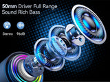 Boxa portabila XO F64, Bluetooth 5.3, LED RGB, impermeabila, Negru