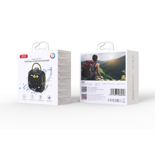 Boxa portabila XO F77, wireless, rezistenta la apa, negru