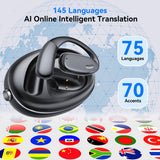 Căști wireless TWS XO G36 cu traducere AI, Negre