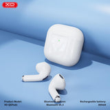 Casti TWS XO Q6 Pods, Generatia 6, Bluetooth 5.3, alb