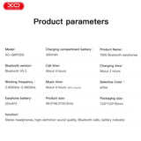 Casti TWS XO Q6 Pods, Generatia 6, Bluetooth 5.3, alb