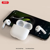 Casti TWS XO Q7 Pods, Generatia 6, Bluetooth 5.4, ANC, incarcare wireless, alb