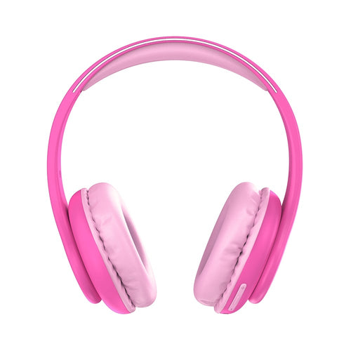 Casti Bluetooth Over-ear XO BE54, pentru copii, design Cartoon, roz