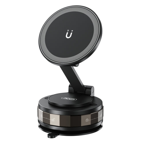 Suport Auto Magnetic cu Ventuza Manuala XO C176, negru