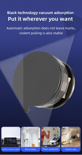 Suport Auto Magnetic cu Ventuza Manuala XO C176, negru