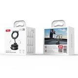 Suport auto magnetic XO C181 cu ventuza, cap de pisica, negru