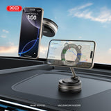 Suport auto magnetic XO C181 cu ventuza, cap de pisica, negru