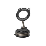 Suport auto magnetic XO C181 cu ventuza, cap de pisica, negru