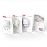 XO 220V 30W, USB-C + USB-A, white - L149