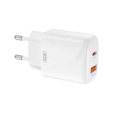Incarcator XO 20W, 220V, 1x USB-A + 1x USB-C, Alb