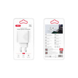 Incarcator XO 20W, USB-A + USB-C, 220V, Alb