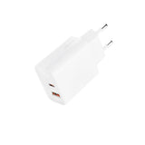 Incarcator XO 30W, USB-C + USB-C, 220V, Alb