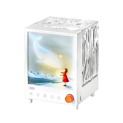 Proiector laser/LED XO OZ14 cu boxa incorporata, Alb