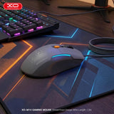 Mouse gaming XO M14 cu iluminare LED, 6 butoane, 7600 DPI, Gri