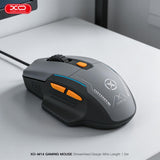 Mouse gaming XO M14 cu iluminare LED, 6 butoane, 7600 DPI, Gri