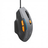 Mouse gaming XO M14 cu iluminare LED, 6 butoane, 7600 DPI, Gri