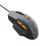 Mouse gaming XO M14 cu iluminare LED, 6 butoane, 7600 DPI, Gri