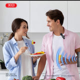 Microfon XO MC14 Dual wireless cu anulare zgomot, conector Type-C/Lightning, Negru