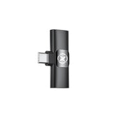 Microfon XO MC14 Dual wireless cu anulare zgomot, conector Type-C/Lightning, Negru