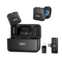 Microfon XO MC15 Dual, Tip-C/Lightning, Reducere zgomot AI, Wireless, Negru