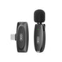 Microfon wireless XO MKF08A, cu reducere zgomot AI, conector Type-C, Negru