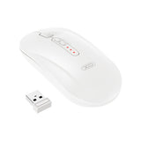 Mouse wireless silent tri-mode XO M13, Alb